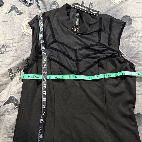 NWT JAWBREAKER SPIDERWEB MOCK NECK SLEEVELESS DRESS SZ XXL - Picture 4 of 7